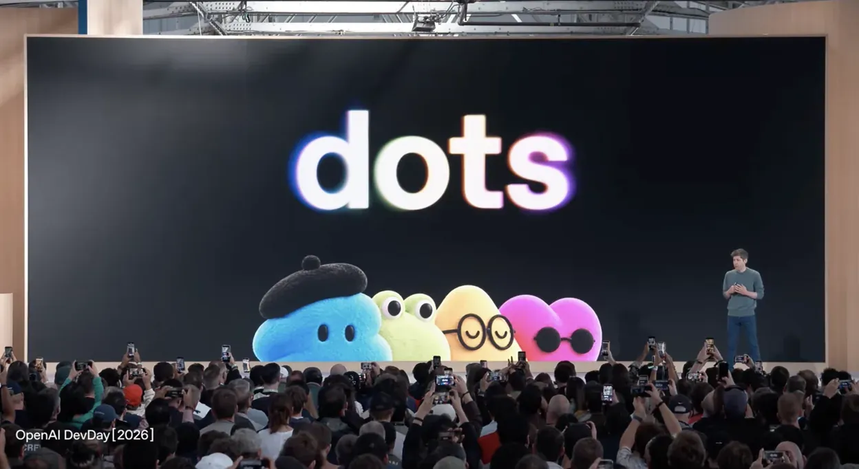 dots가 ChatGPT Slack Teams와 여러 앱을 연결해 24시간 일하는 에이전트 구조 이미지