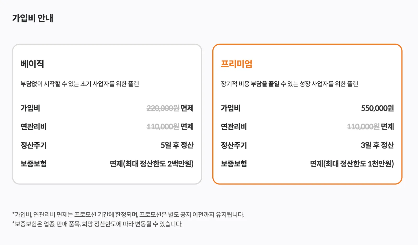 나이스페이 포스타트 요금과 정산 조건을 비교하는 이미지